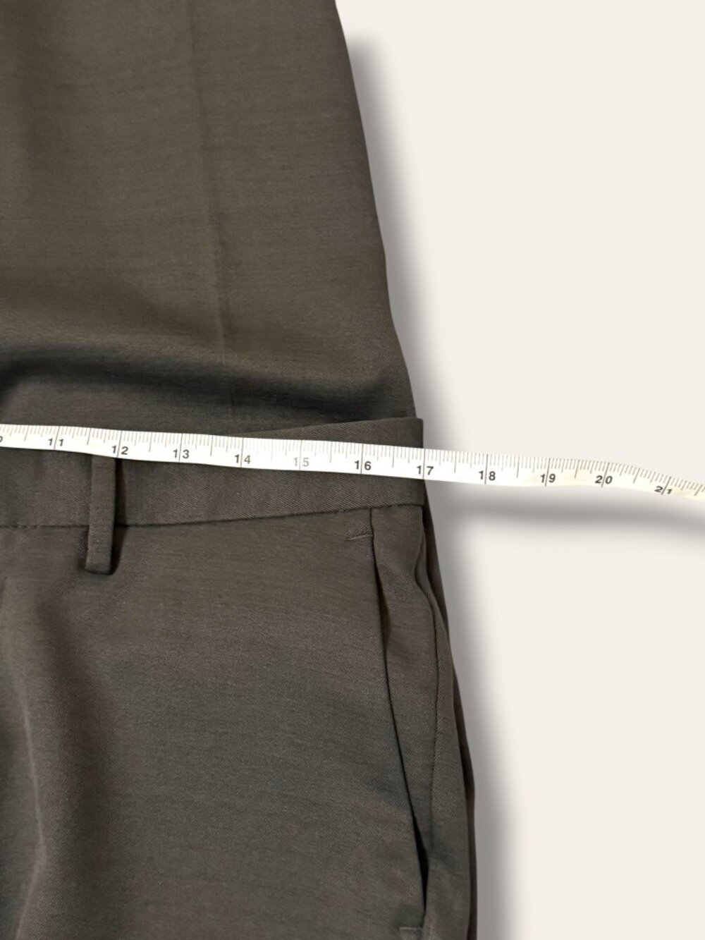 Kenneth Cole Reaction Pants Mens 34 X 30 Gray Dress Flat Front Slacks Workwear - Picture 10 of 10